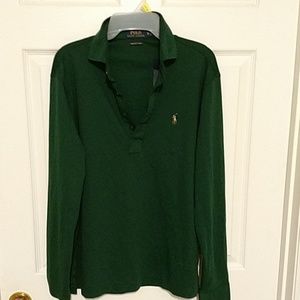 Men's long sleeve polo shirt